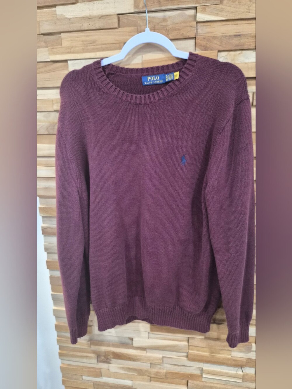 Ralph Lauren Men's Maroon Crewneck Sweater
